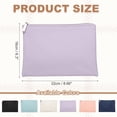 thumbnail image 2 of Uxcell Period Bag for Women Girls, 8.7 X 6.3" Small Essential First Period Bag with Zippers PU Leather Sanitary Towel Storage Pouch Portable Pads for Home Travel Daily Use, Purple, 2 of 7