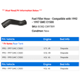 thumbnail image 2 of Fuel Filler Hose - Compatible with 1992 - 1997 GMC C1500 1993 1994 1995 1996, 2 of 2
