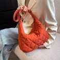thumbnail image 4 of Bolsa bandolera acolchado de nailon y algodón para mujer (naranja) Likrtyny  Para Estrenar, 4 of 9