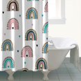 thumbnail image 4 of Waterproof Bohemian Shower Curtain 72x72 Inch Boho Style Polyester Unique Shower Curtain for Bathroom Hotel Home Decor with 12 Plastic Hooks, 4 of 5
