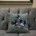 thumbnail image 5 of 20x20 Off White Green Bird Blown Seam Broadcloth Animal Print Throw Pillow, 5 of 5