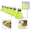 thumbnail image 4 of Dilwe Professional Nylon Shuttlecocks Birdies For Training & Tournament , Made Of Advanced Nylon | Green , Pack Of 6, 4 of 5