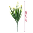 thumbnail image 5 of 8 Bundles Artificial Plants Outdoor, 14inch Artificial Lavender Flowers UV Resistant Plastic Faux Plants Fake Flowers Decoration, 5 of 5