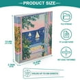thumbnail image 3 of FORMRS 3 Ring Binder with Pockets 1.5" D-Rings Clip Board 200 Sheets Capacity, Colorful Seaside, 3 of 8