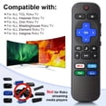 thumbnail image 6 of Replacement Remote Control Only for Roku TV-Compatible for TCL Roku/Hisense Roku/Onn Roku/Sharp Roku/Element Roku/Westinghouse Roku/Philips Roku Smart TVs, 2 pack, 6 of 7