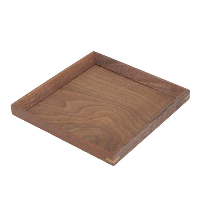 Food Serving Tray,Black Walnut Tray Simple Black Walnut Tray Wooden Tray Eco-Friendly Materials