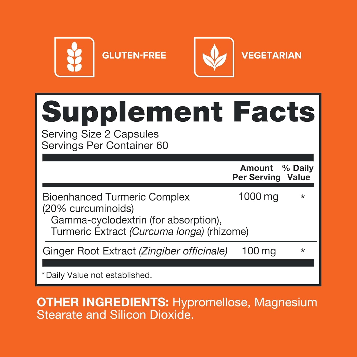 Qunol 1000mg Turmeric and Ginger Supplement, Ultra High Absorption to Support Joint Health, 120 Count