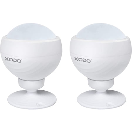 XODO Motion Sensor, Smart Home Security Motion Detector with 360 Degree Detection, Easy Install, 2-Pack