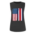 thumbnail image 4 of Odeerbi Tank Top For Women Sleeveless Tops 2025 Casual Blouse American Flag Star Stripe Printed T-shirt Tee Tops White, 4 of 5