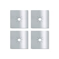 thumbnail image 1 of Advancent 4 piezas de cubiertas antiadherentes para estufa de hogar, portátiles, lavables, reutilizables, a prueba de aceite, antiarañazos, Protector de Utensilios de cocina Plata Advancent HA080664-02, 1 of 6