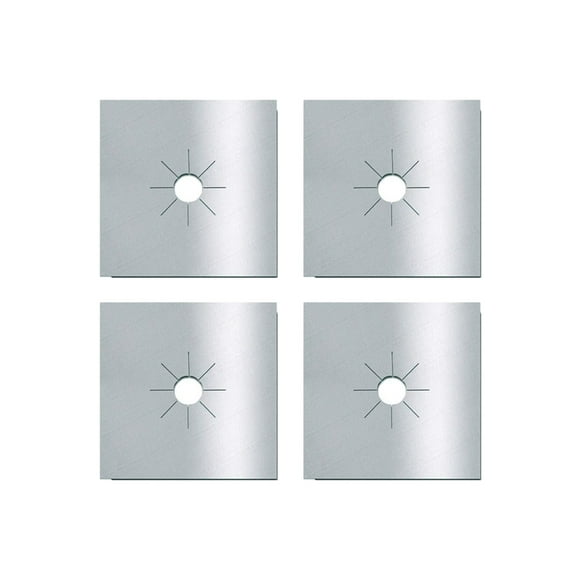 Advancent 4 piezas de cubiertas antiadherentes para estufa de hogar, portátiles, lavables, reutilizables, a prueba de aceite, antiarañazos, Protector de Utensilios de cocina Plata Advancent HA080664-02
