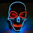thumbnail image 2 of Disfraz de cosplay integral luminoso con forma de esqueleto para fiesta, diseño de esqueleto, 2 of 2