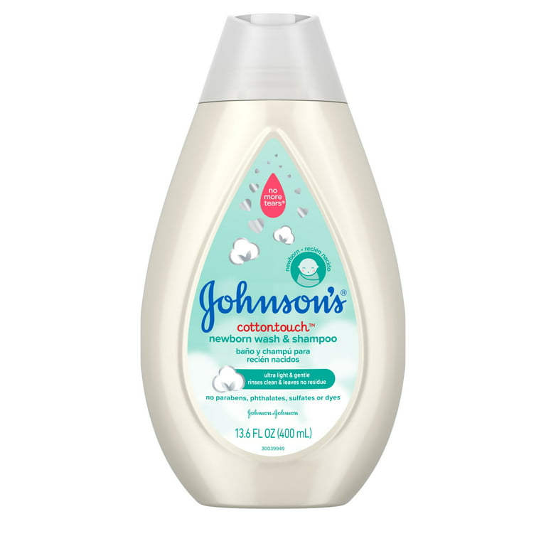 Johnson's CottonTouch Newborn Baby Shampoo & Body Wash, 13.6 oz -