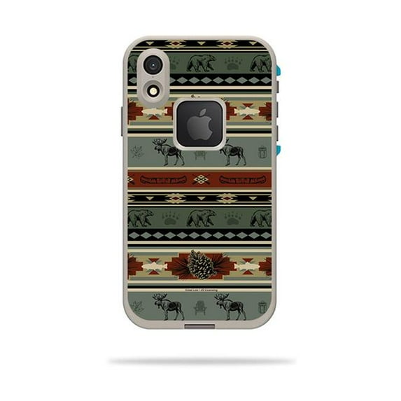MightySkins LIFIPXR-Cabin Stripes Skin Decal Wrap for LifeProof Fre iPhone XR Case Sticker - Cabin Stripes