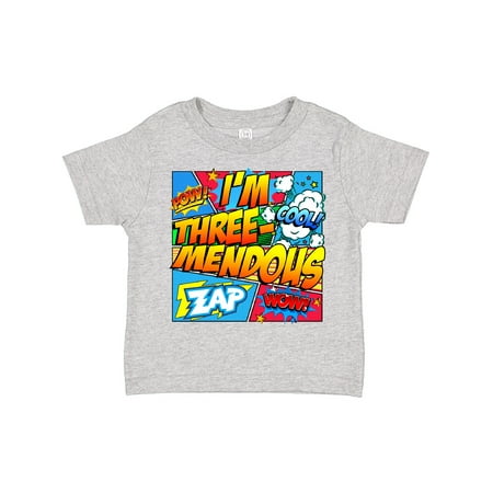

Inktastic I m Three Mendous Gift Toddler Boy or Toddler Girl T-Shirt