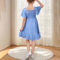 thumbnail image 5 of Nskgu Tween Girls 2025 Summer Dresses Kids Polka Dot Dress Girls Spring Dresses Size 4-14 Years, 5 of 6