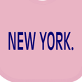thumbnail image 4 of Inktastic New York in Blue Text Boys or Girls Baby Bib, 4 of 4