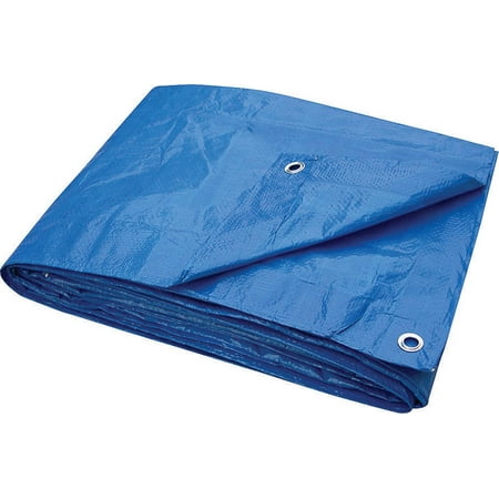 ProSource 2571602 Light Duty Tarp with Aluminum Grommets, 10 ft L x 8 ft W, 6 x 7 in Mesh, Polyethyl