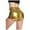 Or, variante sur WTXUE Shorts en Cuir Intime / Culotte Rave Brillante Pantalons Faux Shorts de Danse Taille Haute pour Femmes / 1 Pce Argent m