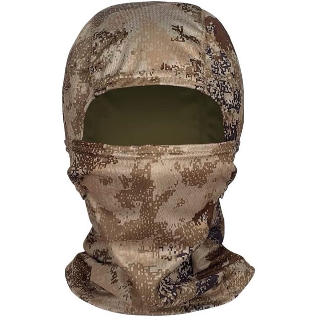 AVEKI New Camouflage and Solid Color Headgear, Balaclava, Hiking Hat, Outdoor Riding Sunscreen Face Mask 0517M