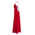 thumbnail image 5 of ClodeEU Women's Spaghetti Strap Maxi Dress ,Trendy Slim Fit Tunic Casual Dress Red,Womens Plus S, 5 of 6