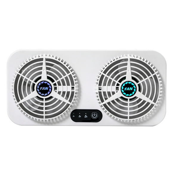 Fan for Car Car Exhaust Fan, Low-Noise Usb Powered Car Radiator Fan, 3 Fans Suitable for All Cars (White) Window Exhaust Fan