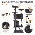 thumbnail image 5 of 54 inch Cat Trees and Towers for Indoor Cats, Cat Condo Scratching Post for Adult Cats, Multi-Level Cat Towers for Small Cats, Ashy, 5 of 7