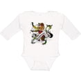 thumbnail image 3 of Inktastic Buchanan Tartan Lion Boys or Girls Long Sleeve Baby Bodysuit, 3 of 5