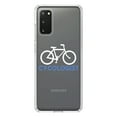 thumbnail image 1 of DistinctInk Clear Shockproof Hybrid Case for Galaxy S20 PLUS / 5G (6.7" Screen) - TPU Bumper Acrylic Back Tempered Glass Screen Protector - Cycologist Bicycle Cycling, 1 of 2