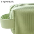 thumbnail image 4 of Neceser portátil Dinheiro, bolso de mano de piel premiumVerde matcha, 4 of 5