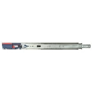 Knape & Vogt 8450FMP 18 Drawer Slide, 100 lb, 18 in L Rail, 1/2 in W Rail, Anochrome