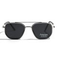 thumbnail image 3 of Gafas de Sol Weiyuchen Polarizadas TR90 Vintage Cuadradas Plata, 3 of 9