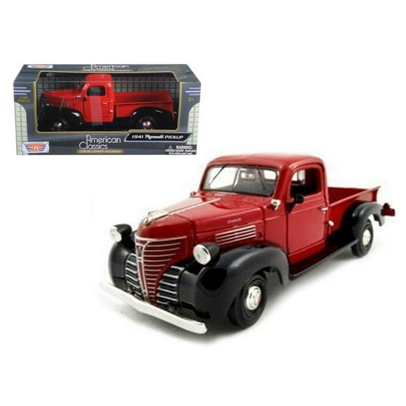 1941 Plymouth Pickup Red 1/24 Diecast Model Car by Motormax