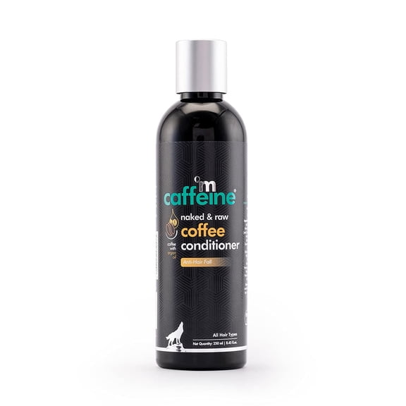 mCaffeine Hair Fall Control Coffee Conditioner (250ml) | With Pro-vitamin B5 and Argan Oil | Strengthens and Nourishes Hair Shafts | Sulphate and Silicone Free