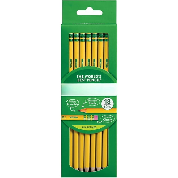 Wooden pencil, pre-sharpened, No. 2 HB soft