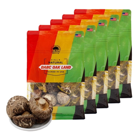 5 Pounds Dried Flower Mushroom,Dried Shiitake Mushrooms for Cooking, Dehydrated Mushrooms, Dry Fresh Vegan 5X LB Bag