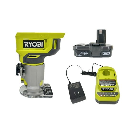 RYOBI ONE  18V Cordless Compact Router Kit with Battery and Charger