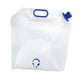 thumbnail image 4 of Bolsa contenedora de agua, jarra de agua de emergencia, plegable, congelable, ahorra espacio, portátil, bolsa de almacenamiento para acampar y hacer 10 litros, 4 of 9