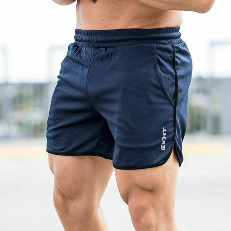 Sunyastor Mens Bodybuilding Gym Running Workout Camouflage Shorts Active Training Shorts Summer Outdoors Shorts Pants 