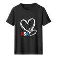 thumbnail image 5 of Busydd T Shirts for Man 4th of July Casual Comfy Round Neck Cotton T Shirts Summer Short Sleeve Independence Day Tops Trendy USA Print Patriotic Tshirts, 5 of 5