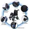 thumbnail image 3 of Foldable Transport Wheelchair, Hand Brakes and 12" Rear Wheel, Swing Away Footrests and Support Up to 220 Lbs, 17" Wide Seat, 3 of 10