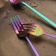 thumbnail image 6 of Matt Rainbow Dinner Forks 6 Piece, Stainless Steel 8.4'' Forks Silverware Set, Dessert Forks, Table Forks, Salad Forks for Home, Kitchen or Restaurant, Dishwasher Safe, 6 of 7