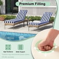 thumbnail image 3 of DTTRA Chaise Lounge Cushions Outdoor, 80 x 26 x 3 Inch, Waterproof Lounge Chair Cushion for Outdoor Furniture, Patio Lounger Pads with Removable Cover Ties Pillow for Pool, Garden Loungers, 3 of 7