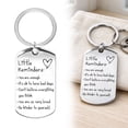 thumbnail image 3 of Positive Message Keychain Set, 3PC Silver Engraved Little Reminders Key Rings, You Are Enough Stainless Steel Accessories for Gifting, 3 of 4