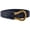 Black, variant on Women PU Leather Tie Belt Buckle Double Strap Skinny Belts