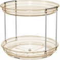 thumbnail image 3 of ROSSNY 2 Pack 2 Tier Lazy Susan Turntable Organizer 10.6'' Rotating Spice Rack Organization for Cabinet, Kitchen, Pantry, Countertop, Bathroom, Vanity, Medicine Cabinet Organizer, Amber, 3 of 7