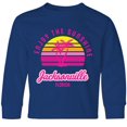 thumbnail image 3 of Inktastic Summer Enjoy the Sunshine Jacksonville Florida in Pink Long Sleeve Youth T-Shirt, 3 of 5