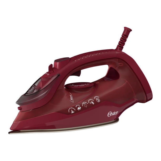 Oster Plancha de Vapor, AeroGlide S7200, con Golpe de Vapor 180 g/min, Recubrimiento Metálico Cerámico, Suela con más Cobertura, Tecnología Aeroce