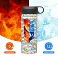 thumbnail image 6 of Fotbe Space Doodle Pattern 18oz Sports Insulated Kettle Stainless Steel Sports Insulated Kettle For Running Hiking Cycling Climbing Man'S Woman'S Water Bottle, 6 of 8