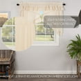 thumbnail image 7 of VHC Brands Muslin Ruffled Unbleached Natural Tan Prairie Swag Set of 2 Farmhouse Cotton Window Treatment for Living Room or Kitchen 36x36x18, 7 of 7
